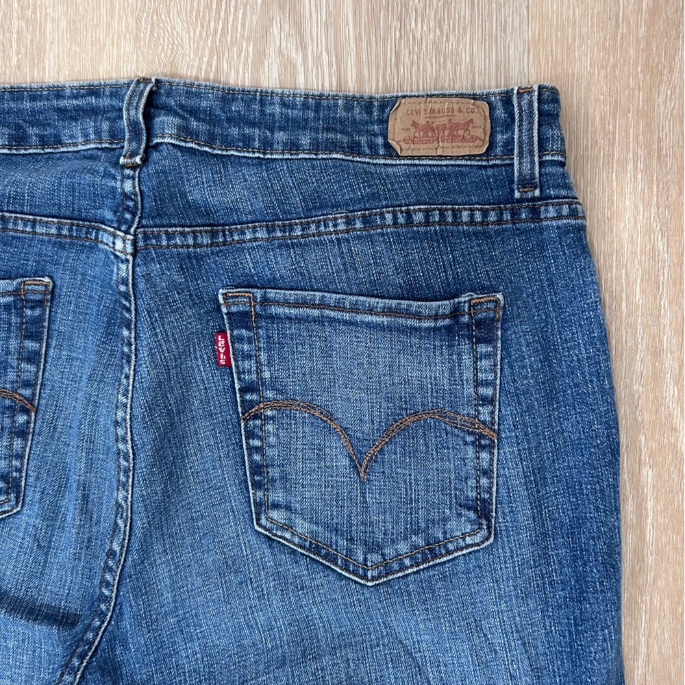 Levis The Original Jean Mid Rise Skinny Medium Wash 5 Pocket Size 16 Women’s - Picture 4 of 9
